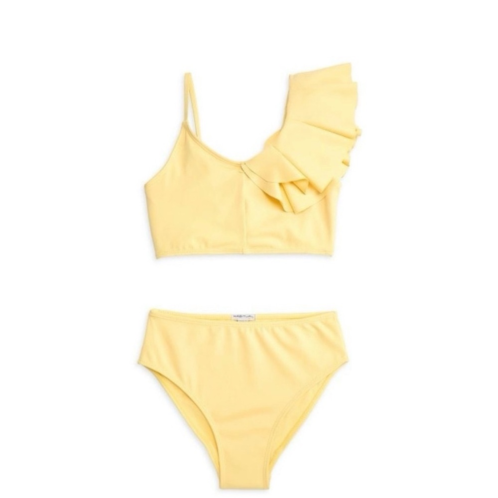 Habitual One Shoulder Tankini Swimwear - Size 10 Girls
